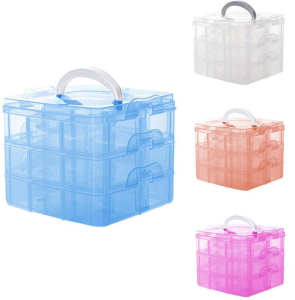 Transparent Portable Storage Container Box